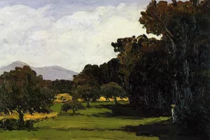 Landscape Near Aix-en-Provence painting by Paul Cezanne