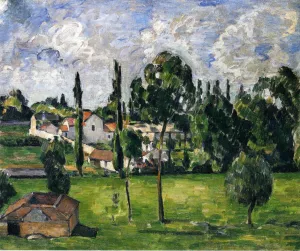 Landscape with a Canal by Paul Cezanne - Oil Painting Reproduction