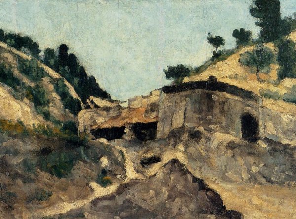 Landscape with Watermill by Paul Cezanne - Hand-Painted Oil Painting Reproduction