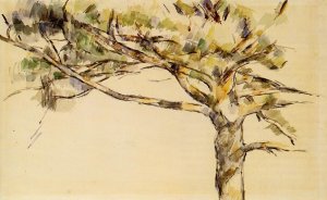 Large Pine study by Paul Cezanne Oil Painting