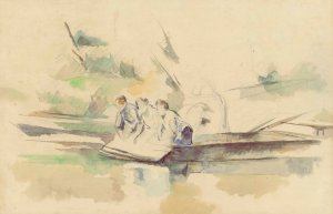 Laveuses by Paul Cezanne Oil Painting