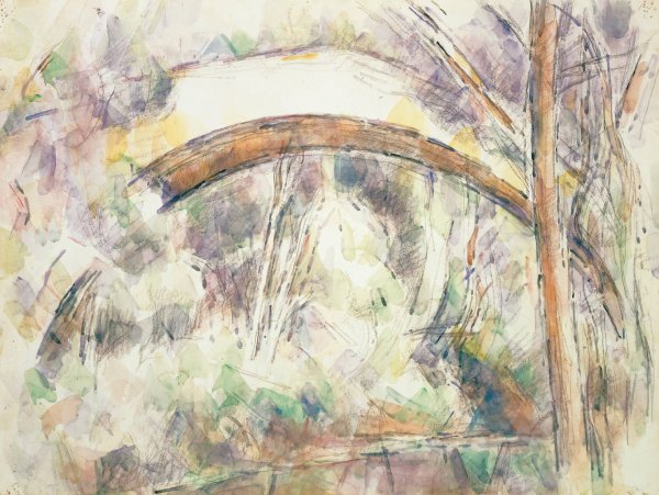 Le Pont des Trois Sautets  by Paul Cezanne - Hand-Painted Oil Painting Reproduction