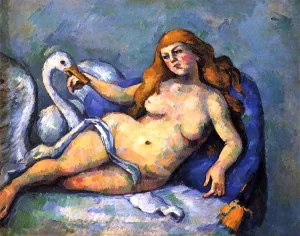 Leda and the Swan painting by Paul Cezanne