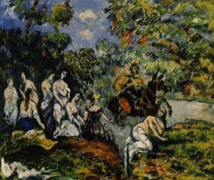 Legendery Scene by Paul Cezanne Oil Painting