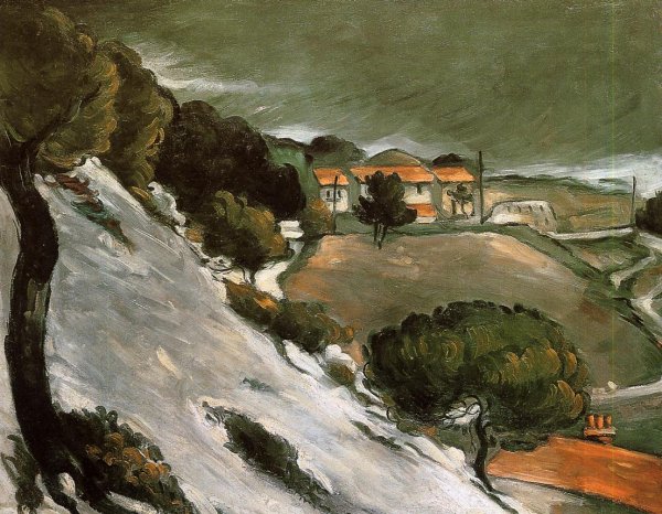 Main Product Photo of L'Estaque under Snow Painting by Paul Cezanne