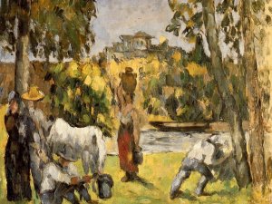 Life in the Fields by Paul Cezanne Oil Painting