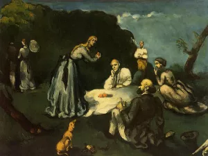 Luncheon on the Grass by Paul Cezanne - Oil Painting Reproduction