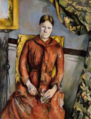 Madame Cezanne in a Yellow Chair by Paul Cezanne Oil Painting