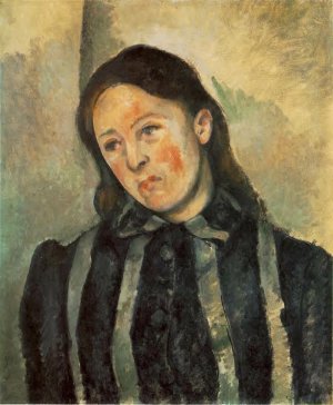 Madame Cezanne with Unbound Hair by Paul Cezanne Oil Painting