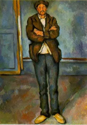 Man in a Room by Paul Cezanne - Oil Painting Reproduction