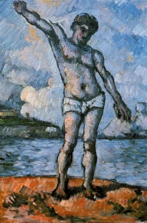 Man Standing, Arms Extended by Paul Cezanne - Oil Painting Reproduction