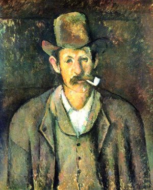 Man with a Pipe by Paul Cezanne Oil Painting