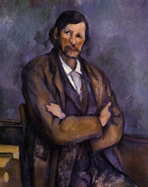 Man with Crossed Arms Oil painting by Paul Cezanne
