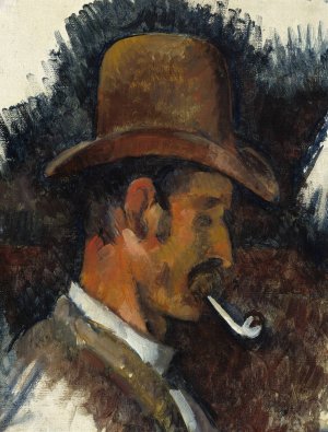 Man with Pipe by Paul Cezanne Oil Painting