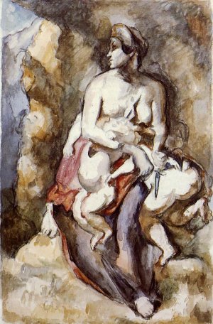Medea after Delacroix by Paul Cezanne Oil Painting