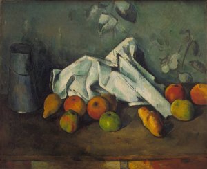 Milk Can and Apples by Paul Cezanne Oil Painting