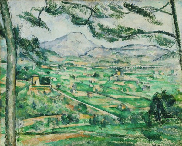 Mont Sainte-Victoire 2 by Paul Cezanne - Hand-Painted Oil Painting Reproduction