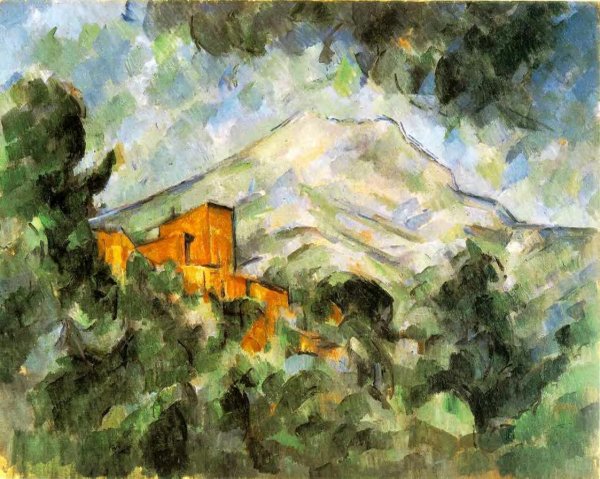 Main Product Photo of Mont Sainte-Victoire and Chateau Noir Painting by Paul Cezanne