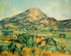 Mont Sainte-Victoire Barnes by Paul Cezanne - Oil Painting Reproduction