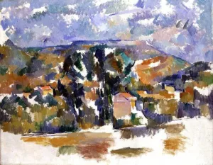 Mont Sainte-Victoire Seen from Les Lauves by Paul Cezanne - Oil Painting Reproduction