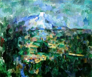 Mont Sainte-Victoire Seen from Les Lauves painting by Paul Cezanne