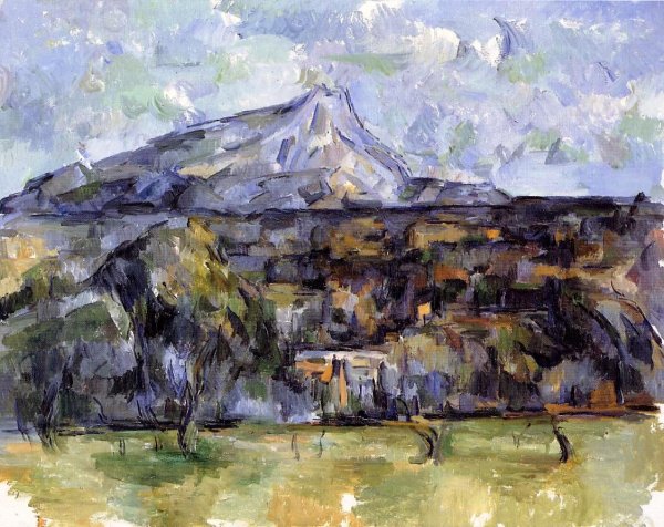 Mont Sainte-Victoire Seen from les Lauves by Paul Cezanne - Hand-Painted Oil Painting Reproduction