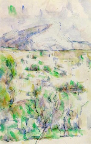 Mont Sainte-Victoire Seen from Les Lauves by Paul Cezanne Oil Painting
