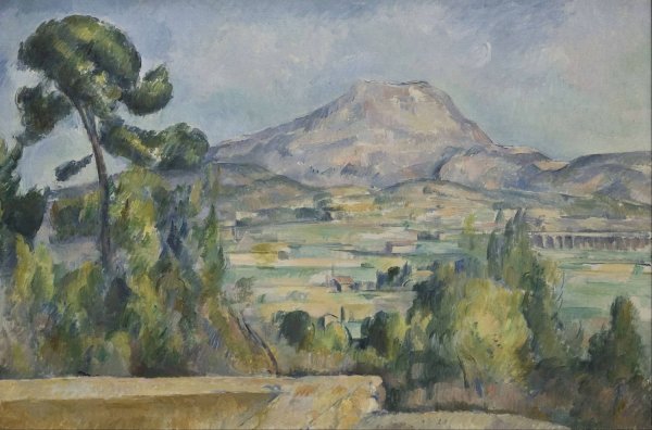 Montagne Saint-Victoire  by Paul Cezanne - Hand-Painted Oil Painting Reproduction