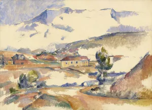 Montagne Sainte-Victoire,from near Gardanne by Paul Cezanne Oil Painting