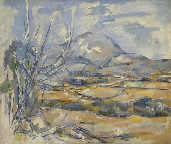 Montagne Sainte-Victoire by Paul Cezanne - Hand-Painted Oil Painting Reproduction