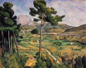 Mount Sainte-Victoire as Seen from Bellevue by Paul Cezanne - Oil Painting Reproduction