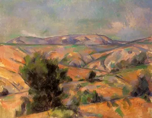Mount Sainte-Victoire Seen from Gardanne by Paul Cezanne - Oil Painting Reproduction
