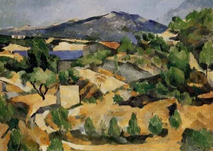 Mountains in Provence (near L'Estaque) by Paul Cezanne Oil Painting
