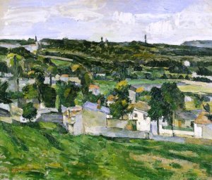 Near Auvers-sur-Oise by Paul Cezanne Oil Painting