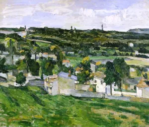 Near Auvers-sur-Oise by Paul Cezanne Oil Painting