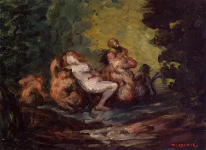 Neried and Tritons by Paul Cezanne - Oil Painting Reproduction