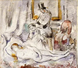 Olympia by Paul Cezanne - Oil Painting Reproduction