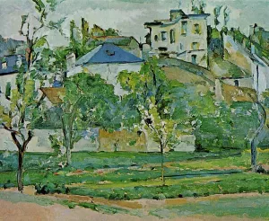 Orchard in Pontoise painting by Paul Cezanne