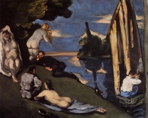Pastoral also known as Idyll by Paul Cezanne Oil Painting