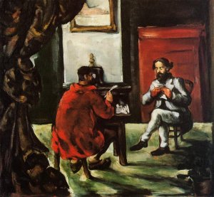 Paul Alexis Reading at Zola's House by Paul Cezanne Oil Painting