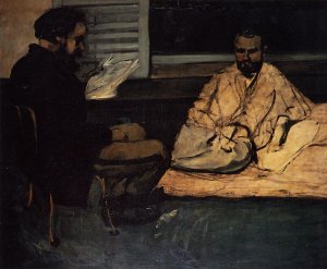 Paul Alexis Reading to Zola Oil painting by Paul Cezanne