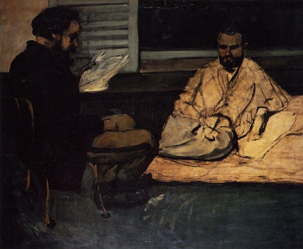 Paul Alexis Reading to Zola by Paul Cezanne - Hand-Painted Oil Painting Reproduction