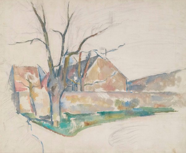 Paysage D'hiver  by Paul Cezanne - Hand-Painted Oil Painting Reproduction