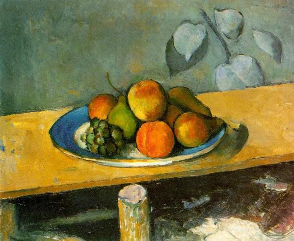 Main Product Photo of Peaches, Pears and Grapes Painting by Paul Cezanne
