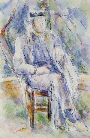 Peasant in a Straw Hat by Paul Cezanne Oil Painting