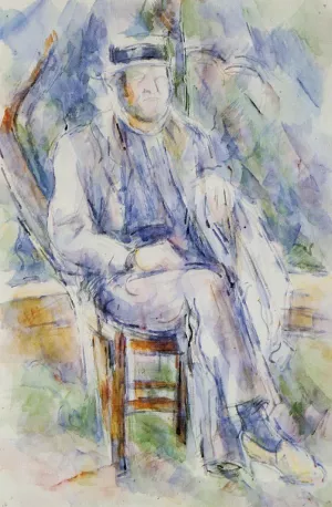 Peasant in a Straw Hat by Paul Cezanne Oil Painting