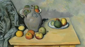 Pichet Et Fruits Sur Une Table by Paul Cezanne Oil Painting