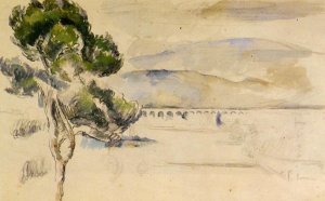 Pine Tree in the Arc Valley by Paul Cezanne Oil Painting