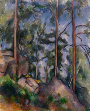 Pines and Rocks by Paul Cezanne Oil Painting