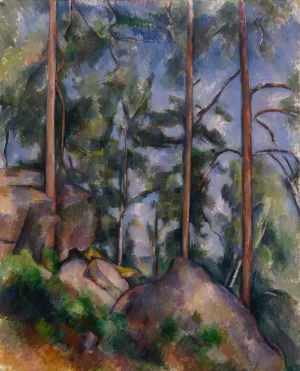 Pines and Rocks by Paul Cezanne Oil Painting